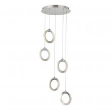 Justice Design Group NSH-8125-NCCR - Hermosa LED 5-Light Multi-Pendant