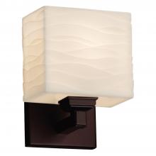 Justice Design Group PNA-8437-55-WAVE-DBRZ - Regency ADA 1-Light Wall Sconce