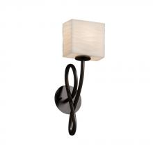 Justice Design Group PNA-8911-55-WAVE-DBRZ - Capellini 1-Light Wall Sconce