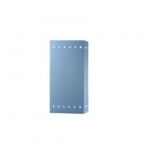 Justice Design Group CER-0960W-SKBL-LED1-1000 - Large LED Rectangle w/ Perfs - Closed Top (Outdoor)