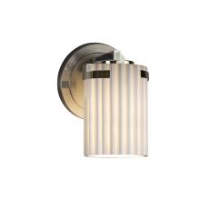 Justice Design Group POR-8451-10-PLET-NCKL - Atlas 1-Light Wall Sconce