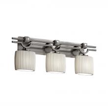 Justice Design Group POR-8503-30-PLET-NCKL-LED3-2100 - Argyle 3-Light LED Bath Bar