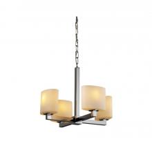 Justice Design Group FSN-8829-10-OPAL-NCKL - Modular 4-Light Chandelier