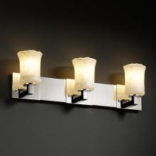 Justice Design Group GLA-8923-16-CLRT-DBRZ - Modular 3-Light Bath Bar