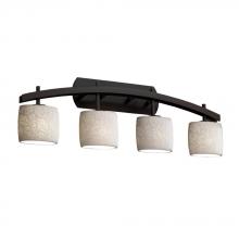 Justice Design Group POR-8594-30-PLET-DBRZ - Archway 4-Light Bath Bar