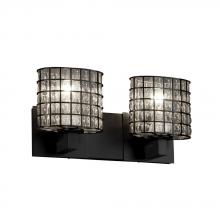 Justice Design Group WGL-8922-10-SWCB-NCKL - Modular 2-Light Bath Bar