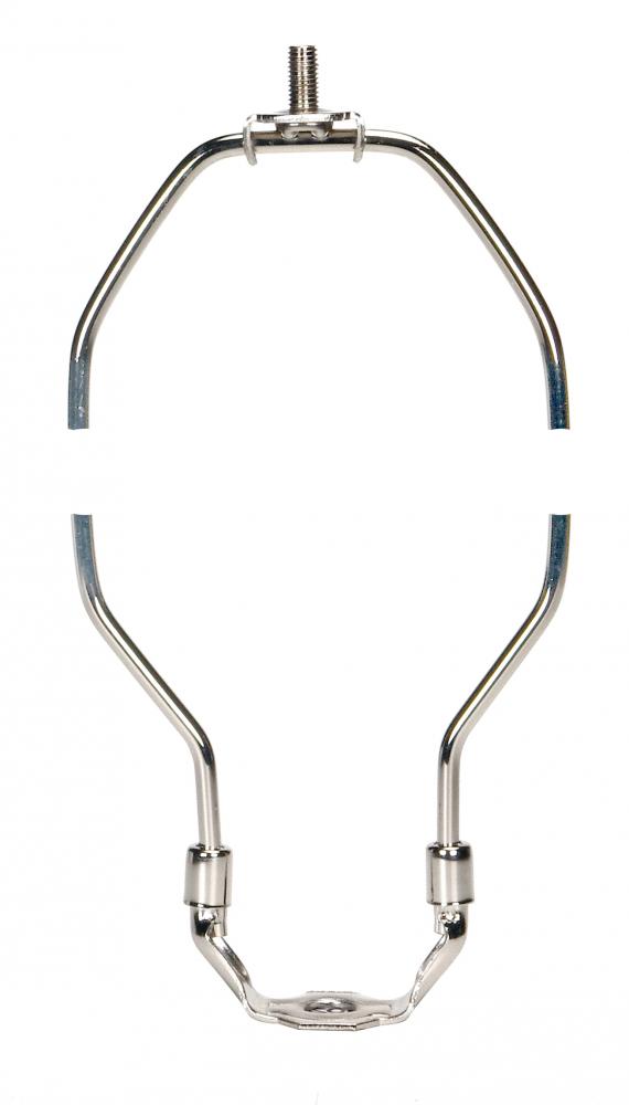 Heavy Duty Harp; Polished Nickel Finish; 13" Height; 1/8 IP Saddle; 1/4-27 Thread; 125 Carton