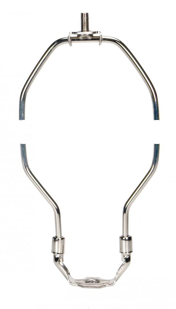 Light Duty Harp; Polished Nickel Finish; 7-3/4" Height; 1/8 IP Saddle; 1/4-27 Thread; 125 Carton