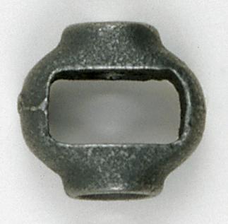 1" Malleable Iron Hickey; 3/8 IP x 3/8 IP