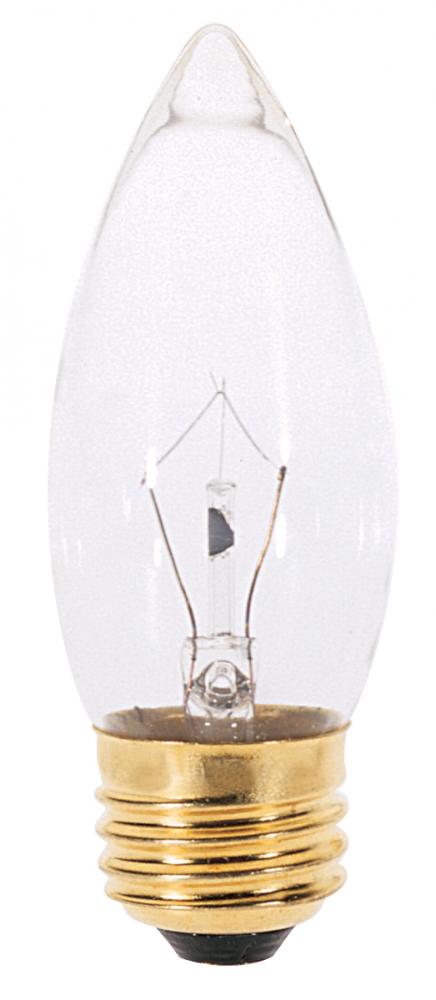 40 Watt B11 Incandescent; Clear; 2500 Average rated hours; 370 Lumens; Medium base; 130 Volt