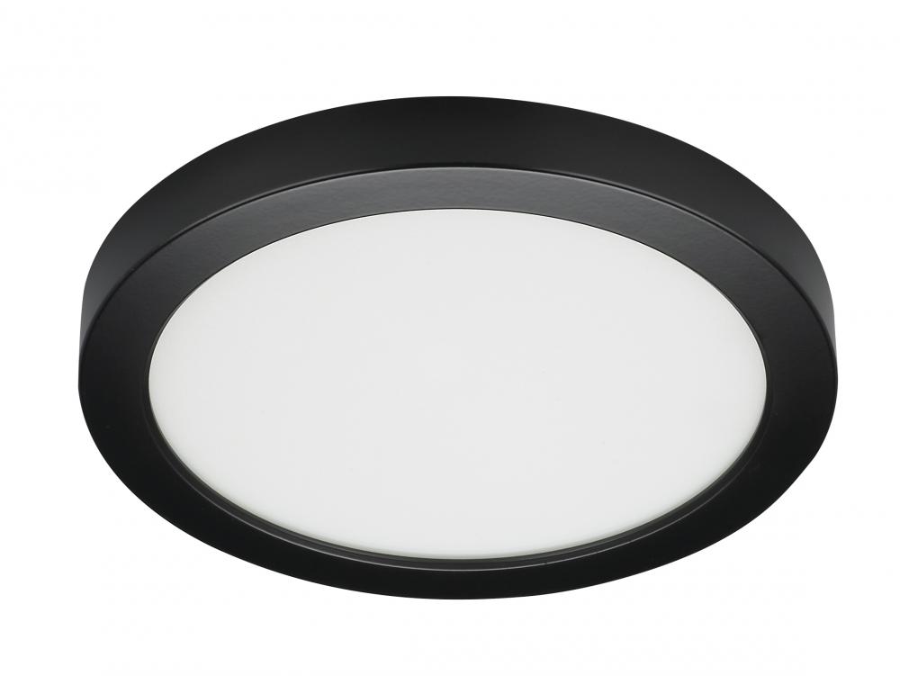 Blink - 18.5W- 9" Surface Mount LED - 3000K- Round Shape - Black Finish - 120V