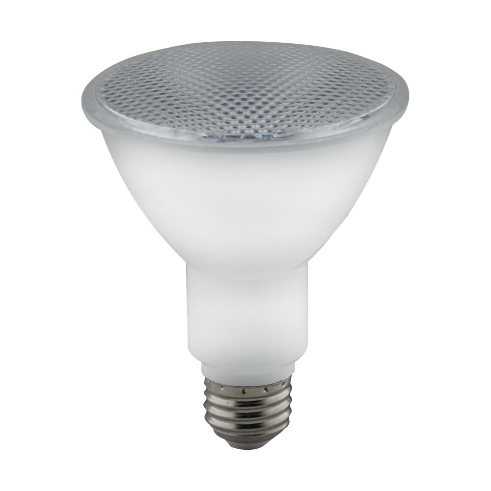 8 Watt; PAR30LN LED; Amber color; 40 deg. Beam Angle; Medium base; 120 Volt; Turtle Friendly