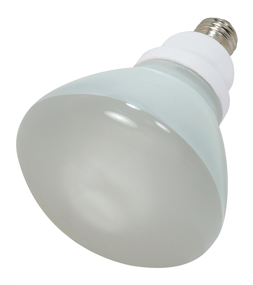 23 Watt; R40 Compact Fluorescent; 5000K; 82 CRI; Medium base; 120 Volt