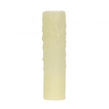 Satco Products Inc. 80/1973 - Bee's Drip (Bee's Wax) Candelabra Base; Ivory Finish; 7/8" Inside Diameter; 1-5/32"