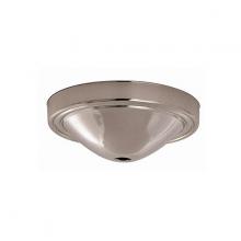 Satco Products Inc. 90/061 - Plain Deep Fixture; Canopy Only; Chrome Finish; 5" Diameter; 7/16" Center Hole; 1-3/4"