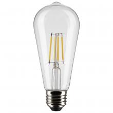 Satco Products Inc. S21360 - 5 Watt ST19 LED; Clear; Medium base; 90 CRI; 2700K; 120 Volt