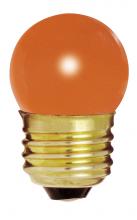 Satco Products Inc. S4510 - 7.5 Watt S11 Incandescent; Ceramic Orange; 2500 Average rated hours; Medium base; 120 Volt; Carded