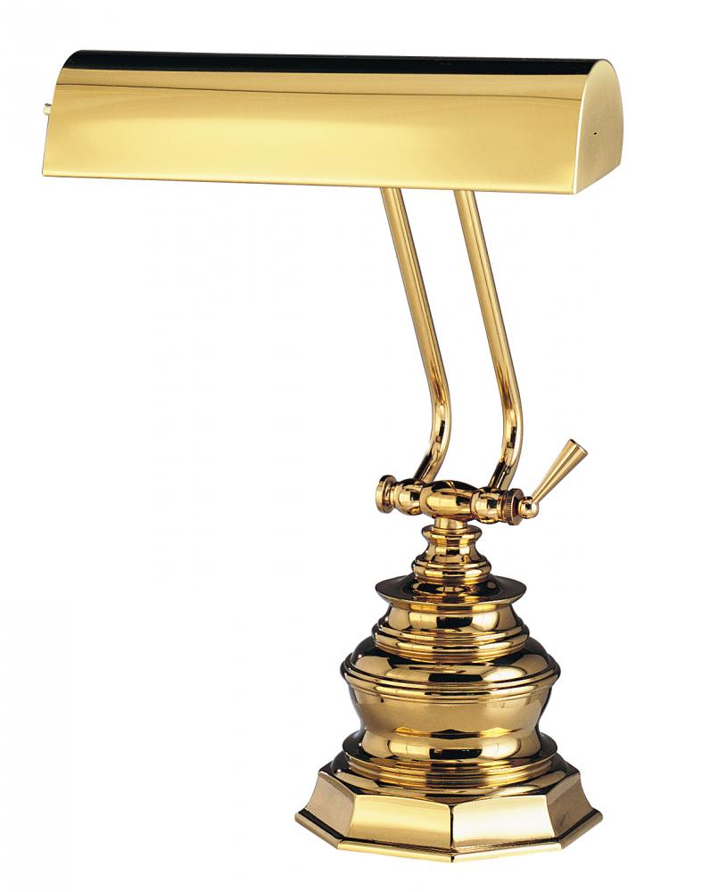 One Light Antique Brass Desk Lamp