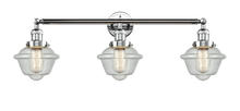  205-PC-G534 - Oxford - 3 Light - 34 inch - Polished Chrome - Bath Vanity Light