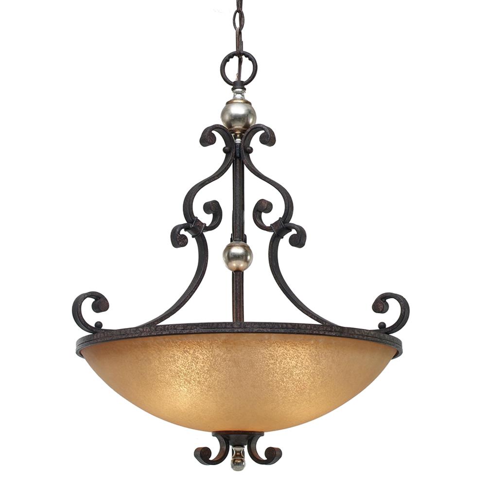Crescent Court 3 Light Pendant in the Persian