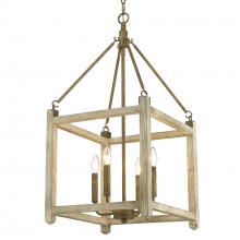 Golden 0886-4P BC - Orville 4 Light Pendant in Burnished Chestnut