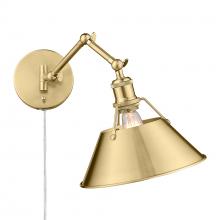 Golden 3306-A1W BCB-BCB - Orwell BCB 1 Lt Articulating Wall Sconce in Brushed Champagne Bronze