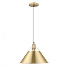 Golden 3306-L BCB-BCB - Orwell BCB Large Pendant - 14 in Brushed Champagne Bronze with Brushed Champagne Bronze shade