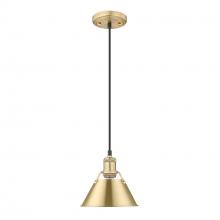 Golden 3306-S BCB-BCB - Orwell BCB Small Pendant - 7 in Brushed Champagne Bronze with Brushed Champagne Bronze shade