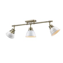 Golden 3602-3SF AB-WH - Duncan Semi-Flush - Track Light