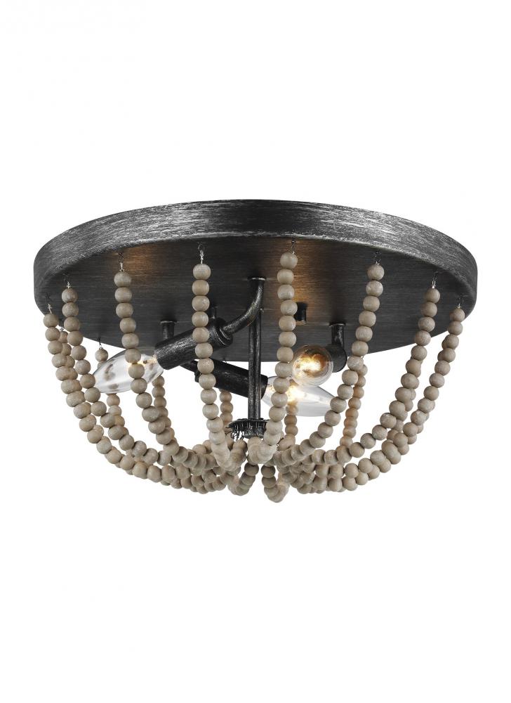 Three Light Ceiling Flush Mount