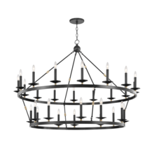  3228-AOB - 28 LIGHT CHANDELIER