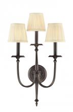 Hudson Valley 5203-PN - 3 LIGHT WALL SCONCE