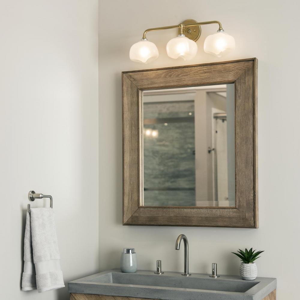 Ume 3-Light Curved Arm Bath Sconce