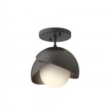 Hubbardton Forge 121377-SKT-10-14-GG0711 - Brooklyn 1-Light Double Shade Semi-Flush