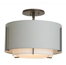  126501-SKT-07-SF1099-SJ1590 - Exos Small Double Shade Semi-Flush