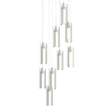  131104-SKT-LONG-82-ZM0065 - Exos Glass 9-Light Pendant