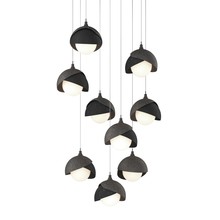 Hubbardton Forge 131105-SKT-LONG-20-10-GG0711 - Brooklyn 9-Light Double Shade Pendant