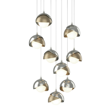 Hubbardton Forge 131105-SKT-LONG-85-84-GG0711 - Brooklyn 9-Light Double Shade Pendant