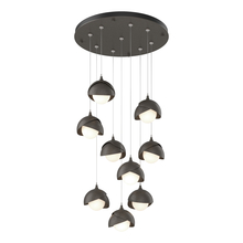 Hubbardton Forge 131105-SKT-STND-07-07-GG0711 - Brooklyn 9-Light Double Shade Pendant