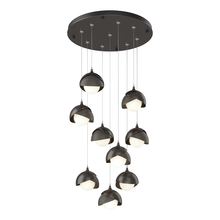 Hubbardton Forge 131105-SKT-STND-14-07-GG0711 - Brooklyn 9-Light Double Shade Pendant