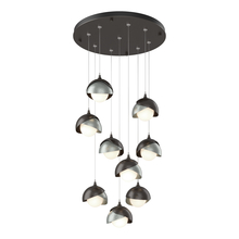 Hubbardton Forge 131105-SKT-STND-14-82-GG0711 - Brooklyn 9-Light Double Shade Pendant