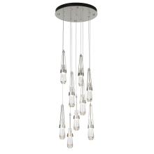  131108-SKT-STND-85-ZM0434 - Link 9-Light Clear Glass Pendant