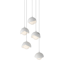  131125-SKT-LONG-02-02-GG0711 - Brooklyn 5-Light Double Shade Pendant