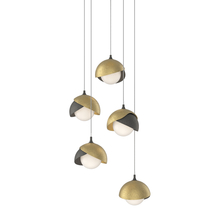  131125-SKT-LONG-20-86-GG0711 - Brooklyn 5-Light Double Shade Pendant