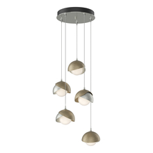  131125-SKT-STND-85-84-GG0711 - Brooklyn 5-Light Double Shade Pendant