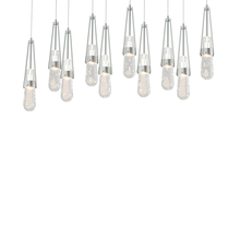  131200-SKT-LONG-82-YG0434 - Link 10-Light Blown Glass Pendant