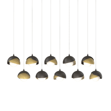 Hubbardton Forge 131205-SKT-LONG-14-86-GG0711 - Brooklyn 10-Light Double Shade Pendant