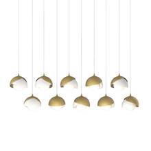  131205-SKT-LONG-86-02-GG0711 - Brooklyn 10-Light Double Shade Pendant