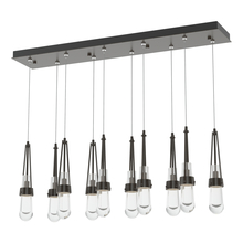  131207-SKT-STND-14-ZM0434 - Link 10-Light Clear Glass Pendant