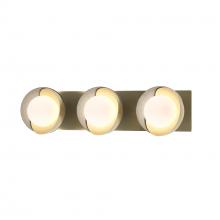 Hubbardton Forge 201378-SKT-86-82-GG0711 - Brooklyn 3-Light Straight Double Shade Bath Sconce